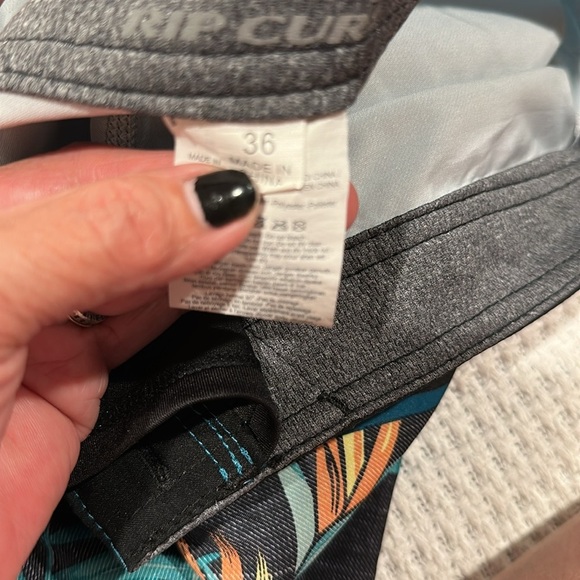 Rip Curl Men's Tropical Swim Shorts - Blue and Black - Picture 9 of 9